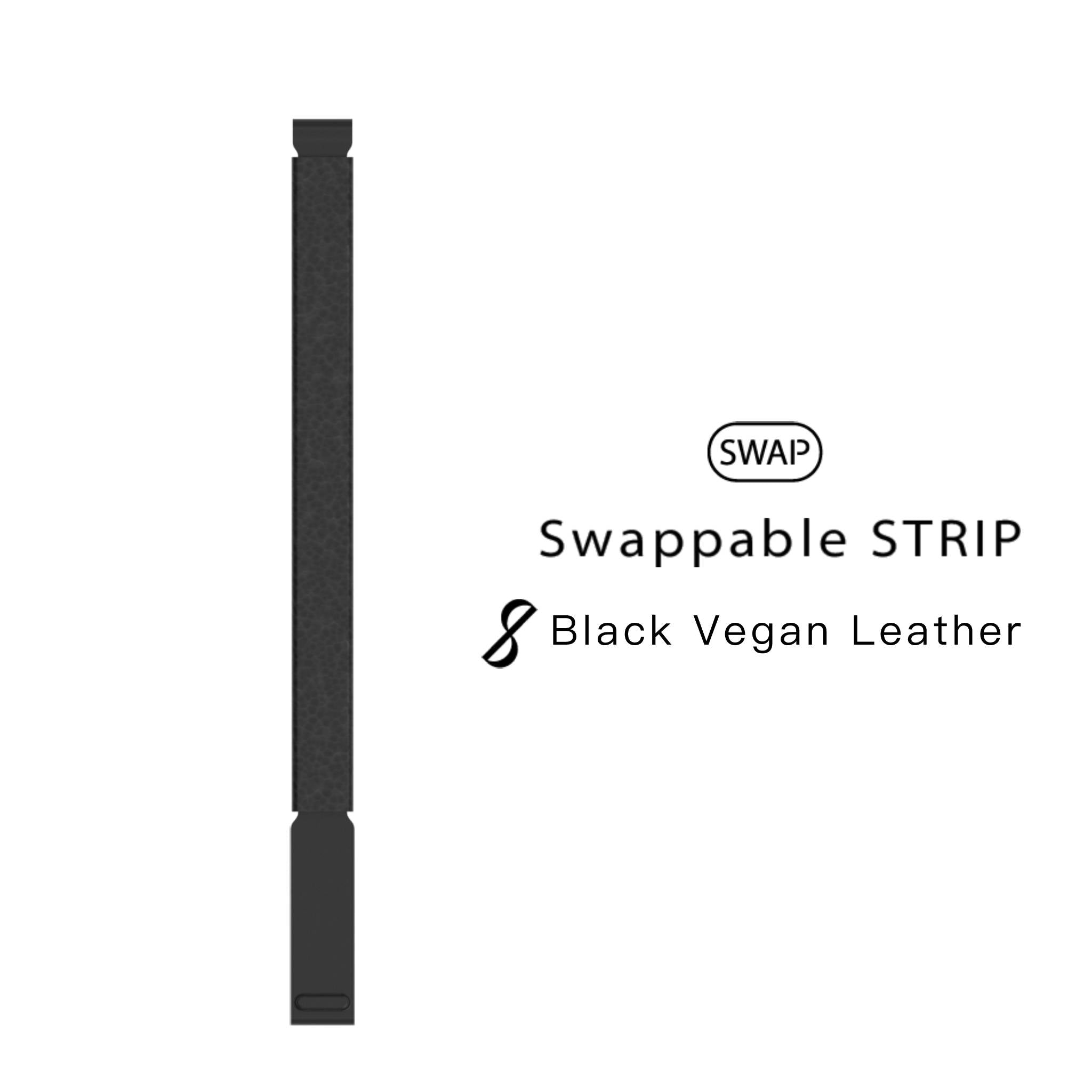 Swappable Strip: Black Vegan Leather